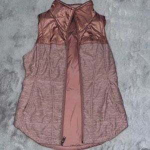 North face Heather pink vest women’s small